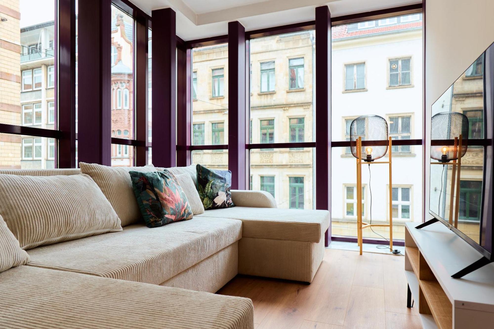 Stylisches Apartment I Fahrstuhl I Bahnhofsnah Erfurt Buitenkant foto